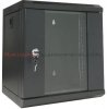 Szafa 10 wisząca, 6U 300, drzwi metal/szkło, czarna